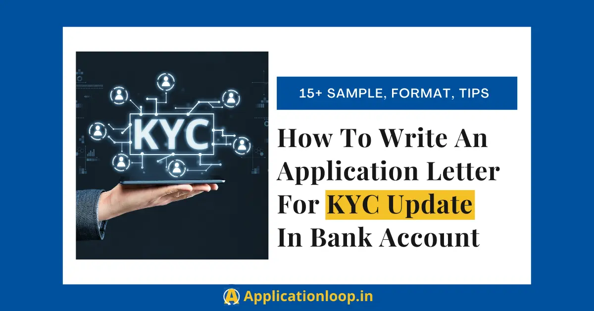 bank kyc application letter in english